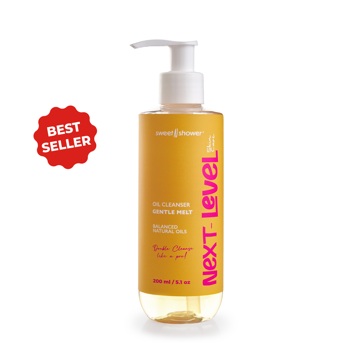 Oil Cleanser, sunscreen & makeup remover. Black & white Head