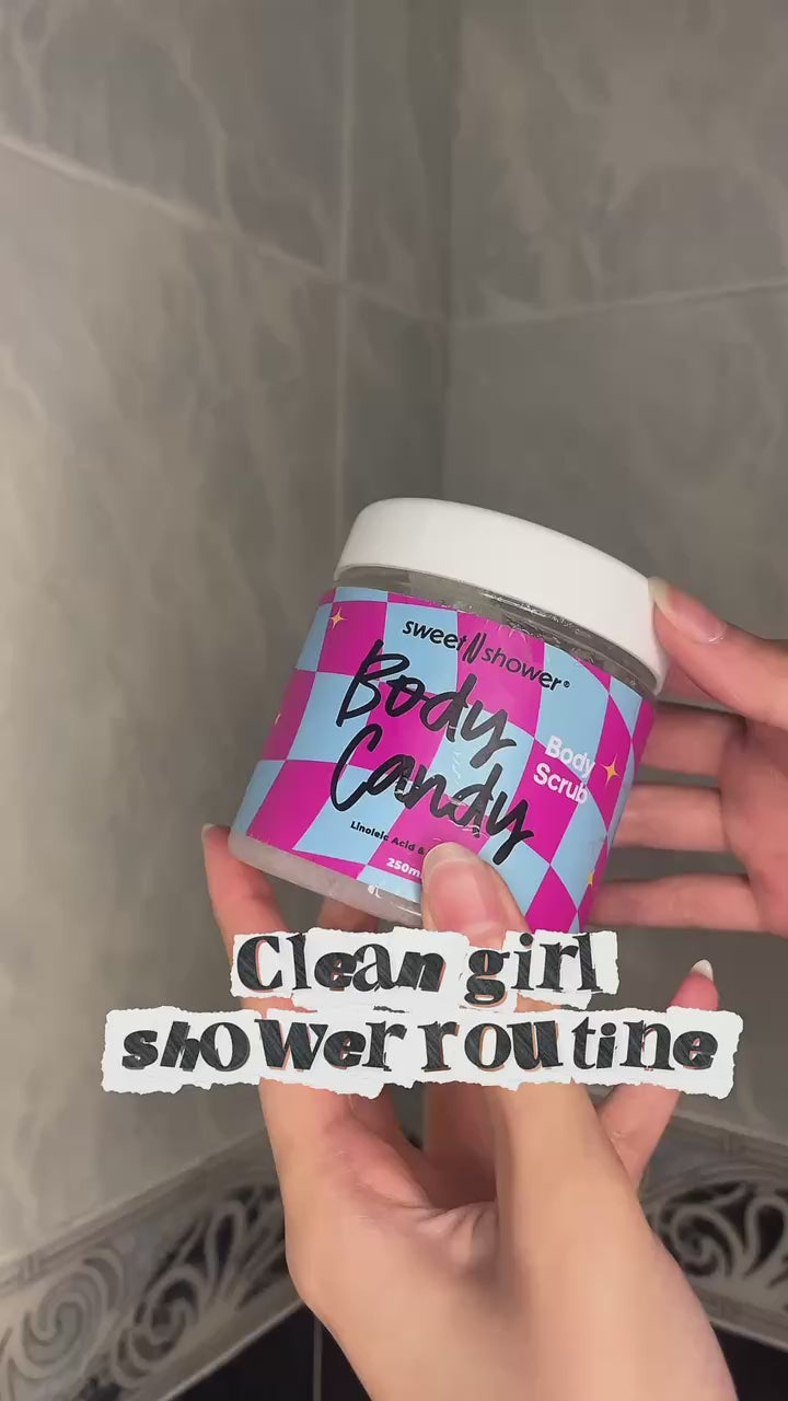 Body scrub, Body Butter, shaving cream colored from sweetnshower